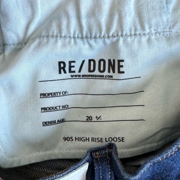 NWOT RE/DONE 90’s High Rise Loose Jeans in Ridge Like | Size 29 - Picture 11 of 12